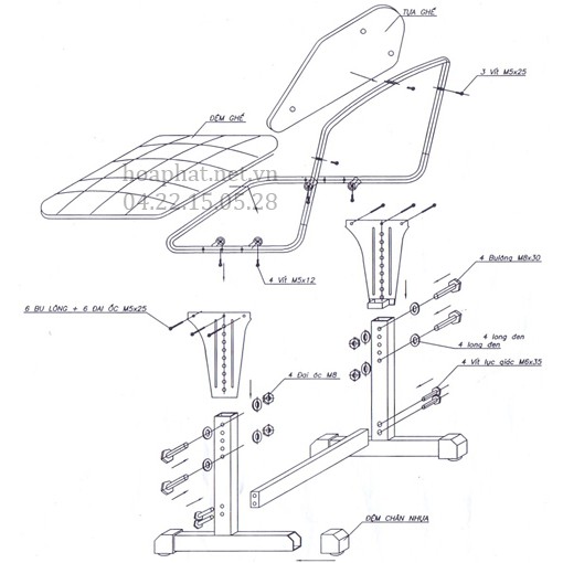 Ghế học sinh tiểu học Hòa phát GHS03
