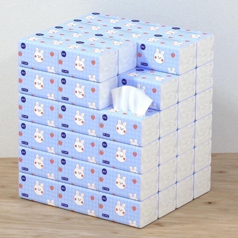 GIẤY ĂN CON THỎ THÙNG 40 GÓI 4 LỚP SIÊU DAI