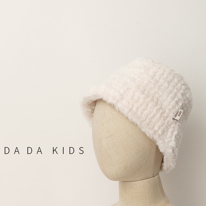 Mũ Bucket Màu Trơn Thời Trang Thu Đông Cho Bé