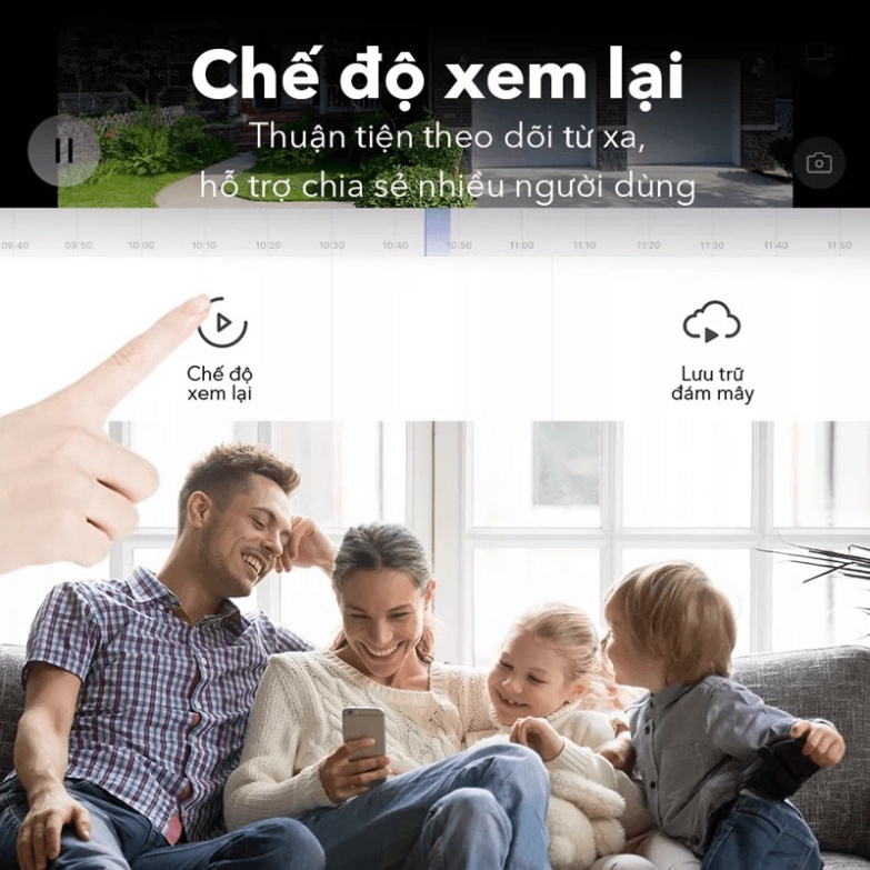 Camera Wifi thông thái ngoài thiên nhiên ACOME APC04 độ sắc nét 1080P/2M, Đàm thoại hai chiều, Chống nước IP65