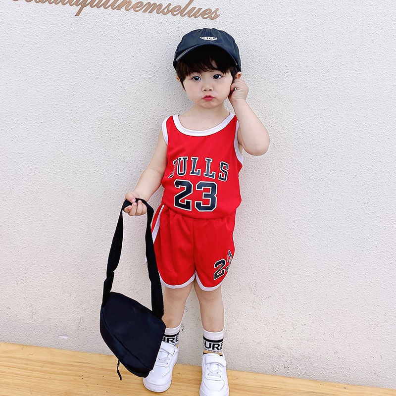 Set đồ thể thao bóng rổ gồm áo không tay và quần short nhanh khô 12 món dành cho bé trai và bé gái