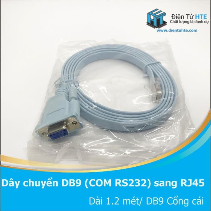 Dây chuyển đổi RS232 DB9 Female sang RJ45 Male