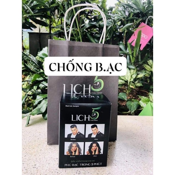 Dầu gội phủ bạc lich5 cỏ cây hoa lá