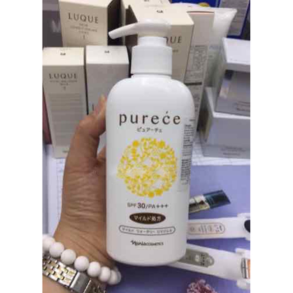 Gel chống nắng cơ thể Naris Purece Body Mild Watery Nhật Bản 180ml