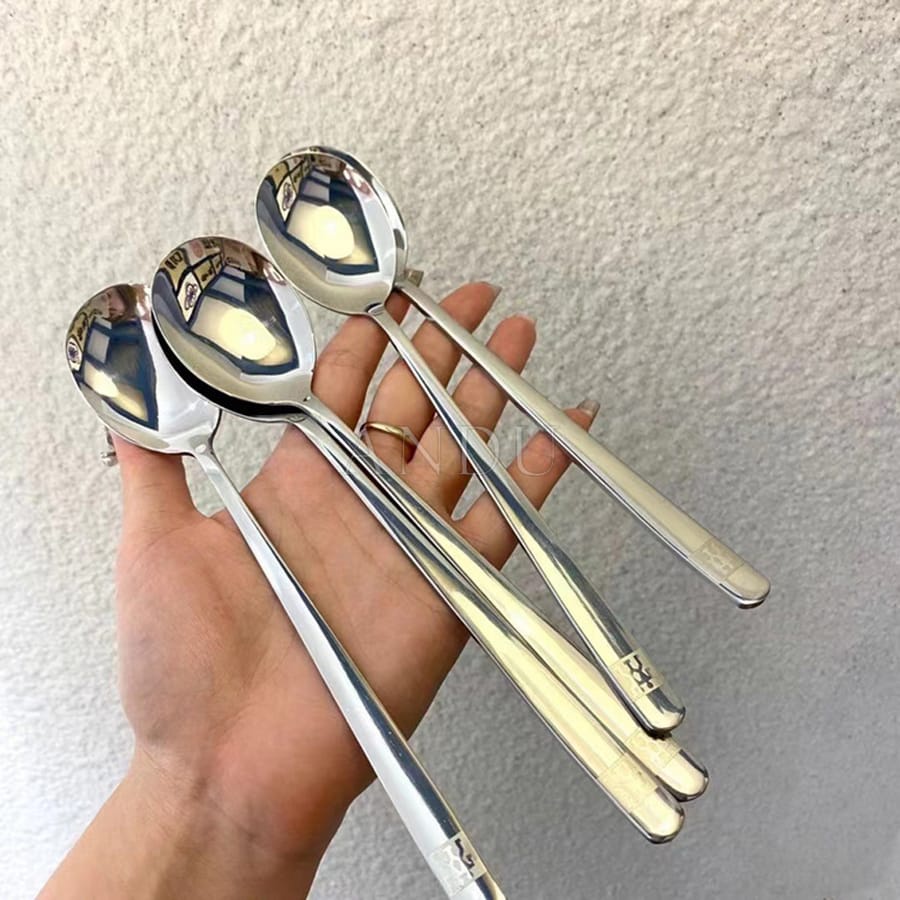 Set 5 Thìa Inox 304 Cao Cấp Sáng Bóng Sang Chảnh