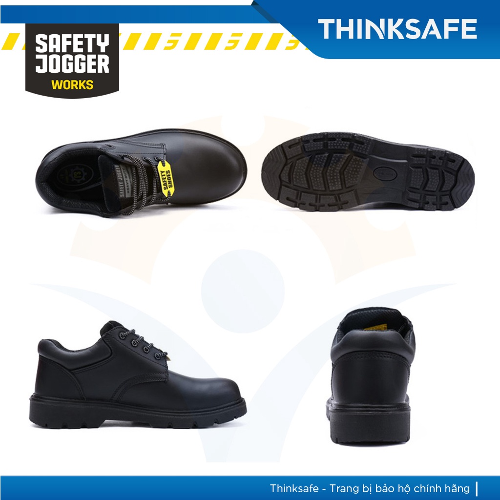 Giày bảo hộ lao động Safety Jogger X1110 S3 SRC da bò, mũi composite, lót Textile chống đinh, chống trượt - Thinksafe