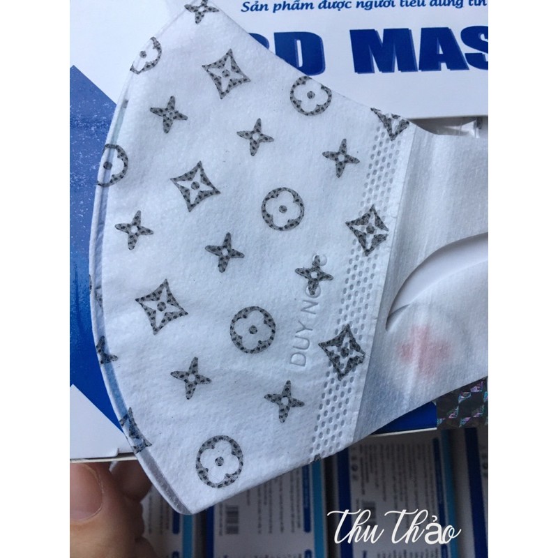 Hộp 50 chiếc khẩu trang 3D Mask Duy Ngọc họa tiết LV kháng khuẩn | BigBuy360 - bigbuy360.vn