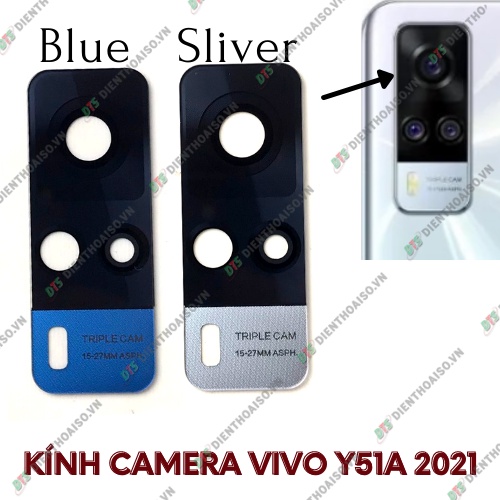 Kính camera vivo y51a kèm keo dán