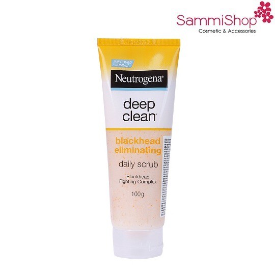 Sữa rửa mặt ngăn ngừa mụn đầu đen Neutrogena Deep Clean Blackhead eliminating daily 100g