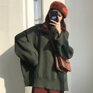 Áo Len Trơn Oversize ( Có ảnh thật )