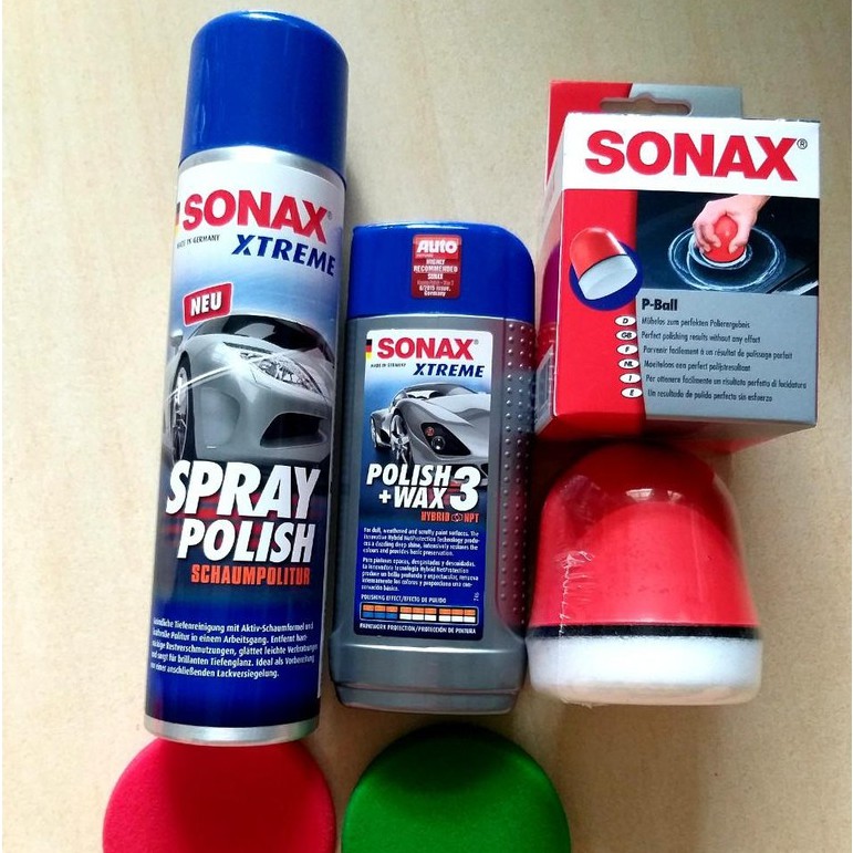 SONAX - Bình Xịt Đánh Bóng/ Xóa Xước Làm Mới Sơn Xe Dạng Bọt (Sonax Xtreme Spray Polish  320ml)  [Hàng Đức Chính Hãng]