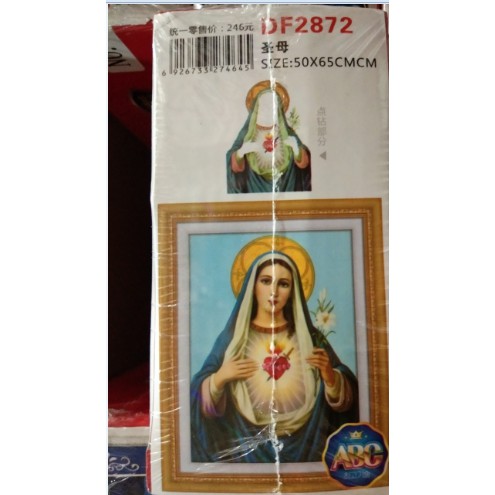 TRANH ĐÍNH ĐÁ ĐỨC MẸ DF2872 50X65