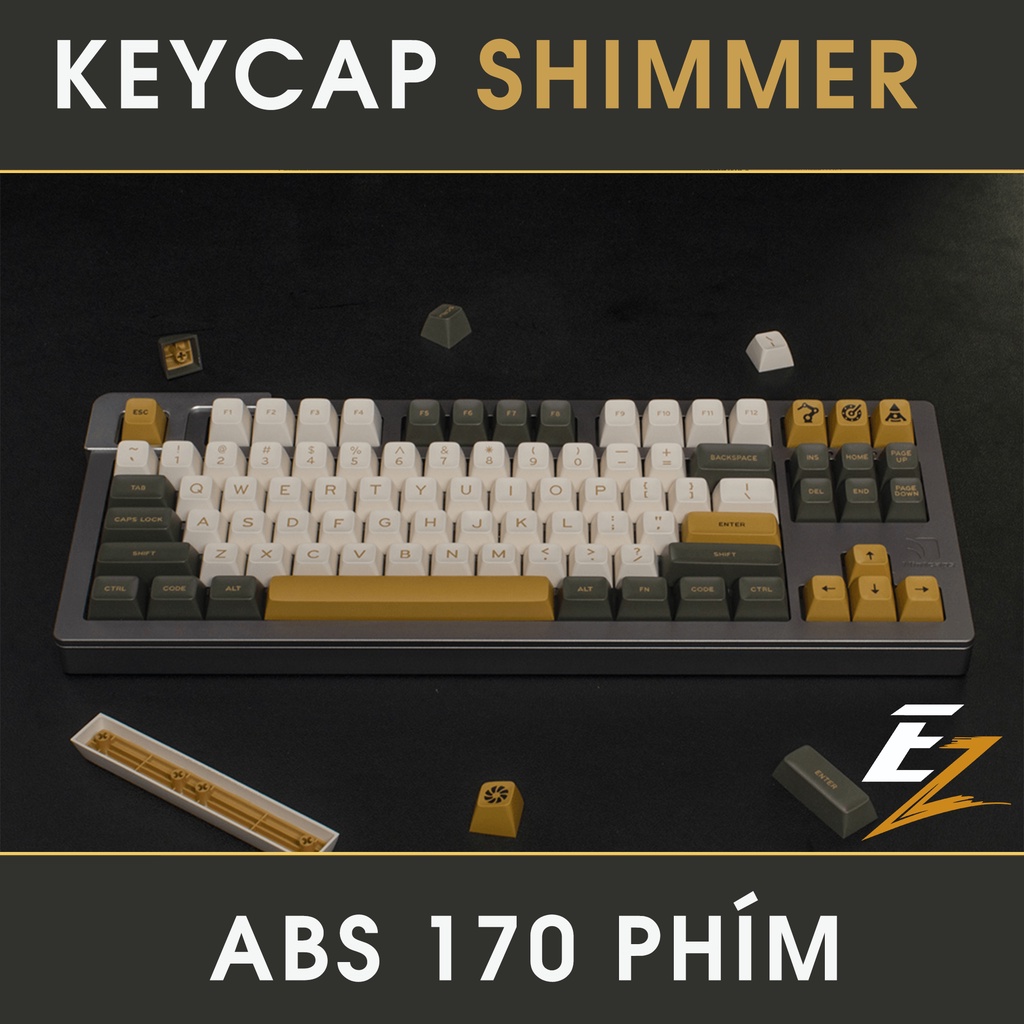 Keycap Cho Bàn Phím Cơ Aifei Shimmer SA Profile ABS 170 Phím | EZPC