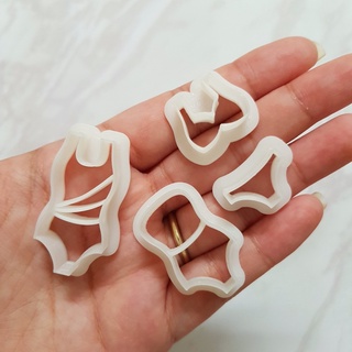Bộ đồ tắm | máy cắt đất sét polymer | khuôn làm kẹo mềm hình bánh quy | dụng cụ đất sét