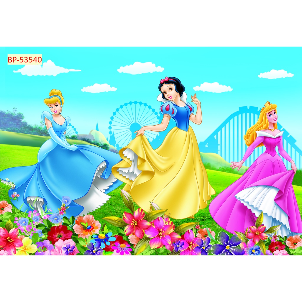 Tranh Dán Tường Trẻ Em Chủ Đề Công Chúa KÍCH THƯỚC THEO YÊU CẦU