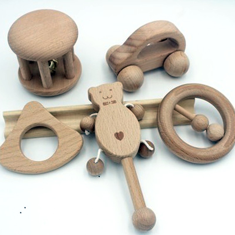 Đồ chơi cho trẻ sơ sinh Bộ vận động đầu đời bằng gỗ an toàn - Giáo dục sớm cho bé phát triển trí tuệ thông minh sáng tạo