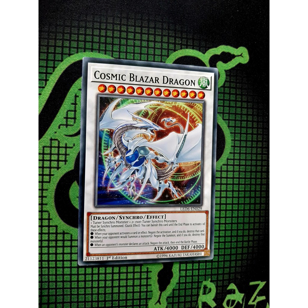 Thẻ Bài Yugioh Monster Cosmic Blazar Dragon - LED6-EN029 - Common