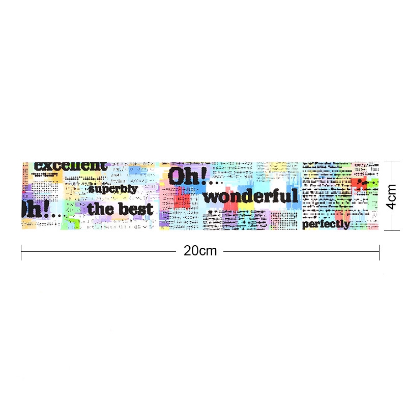 [Hàng mới về] Sticker dán móng tay in chữ phong cách cổ điển