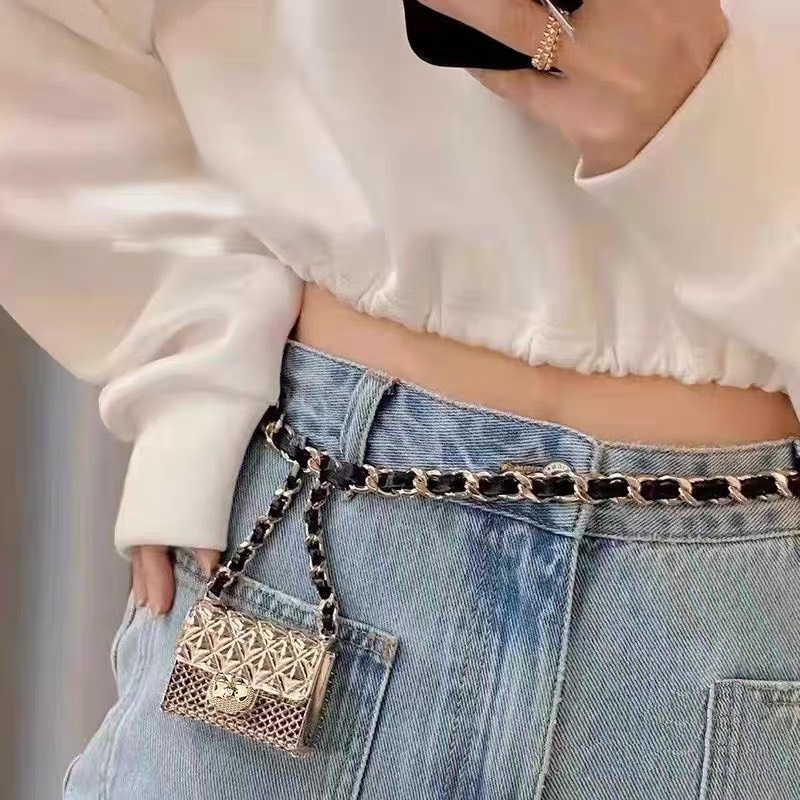 Chuỗi dây phụ kiện trang trí Mini bag thắt lưng, thắt eo, đeo chéo dành cho bạn nữ