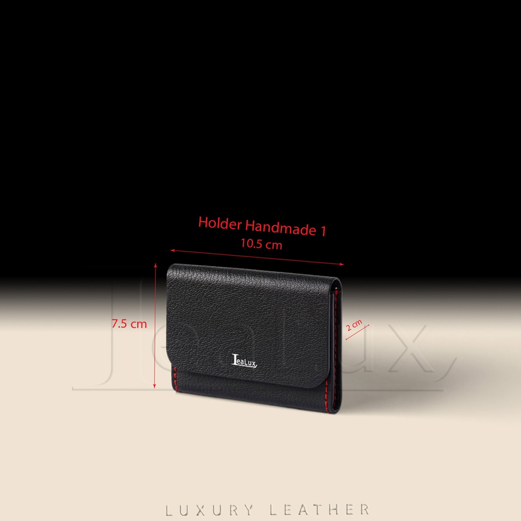 Ví Da Nam Nữ Đựng Thẻ Handmade LEALUX Holder Handmade 1