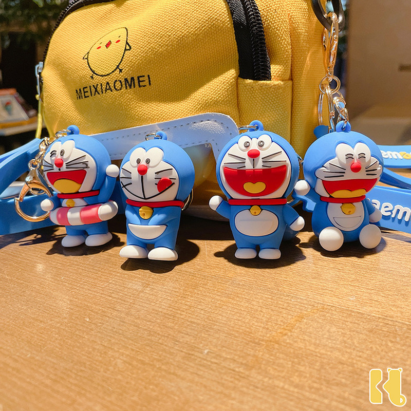 Móc Khóa Hình Doraemon Có Chuông Đáng Yêu Trang Trí Túi Xách Nữ