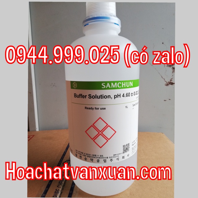 Hóa chất Buffer Solution pH 4.6 Samchun Hàn Quốc dung dịch chuẩn pH4.6 chai 1 lít B1066