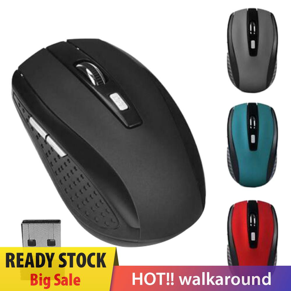 Chuột Quang Không Dây 6 Nút 2.4ghz 2000dpi Cho Notebook Pc