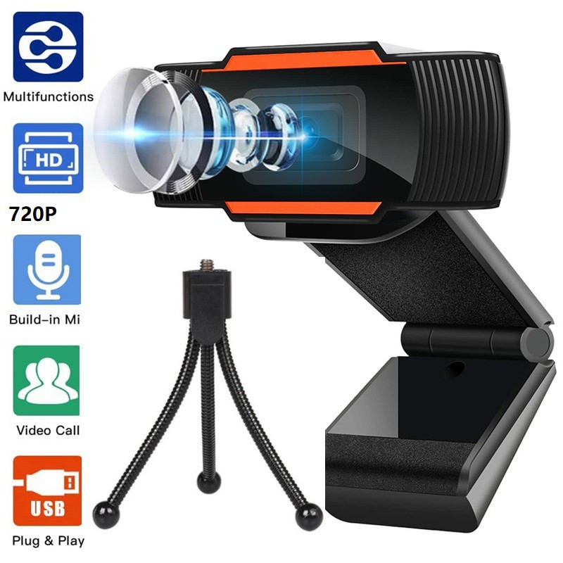 (Bảo hành 06 tháng) WEBCAM MÁY TÍNH CÓ MIC HD 720P, Camera Có Mic 720p-1080 Cho Laptop Học Online Qua ZOOM, Trực Tuyến