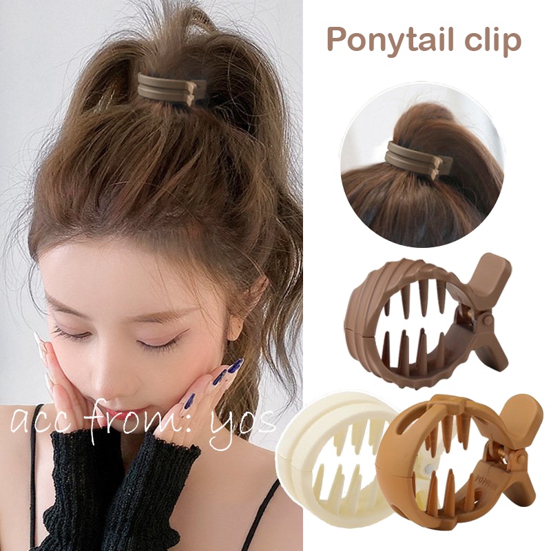 Kẹp tóc càng cua Hàn Quốc kiểu mới màu lì Hot Trend cho nữ
