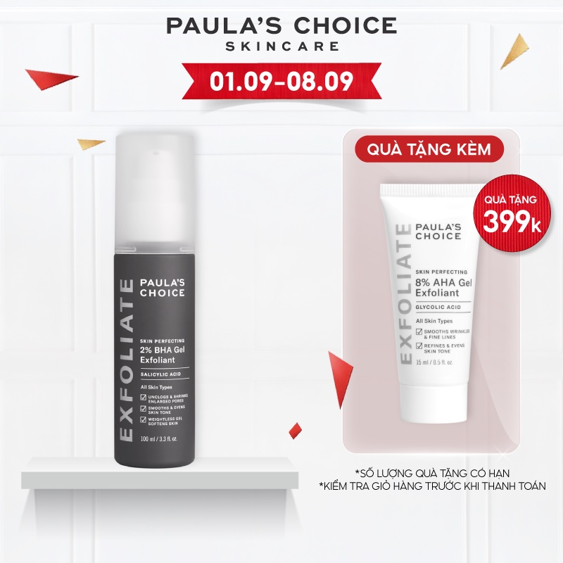 Gel loại bỏ tế bào chết Paula's Choice Skin Perfecting 2% BHA Gel Exfoliant 100ml 2040