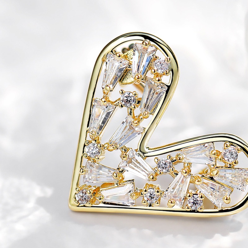 Trâm Cài Áo Hình Trái Tim Dễ Thương Chống Chói