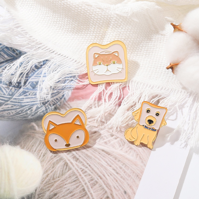 Ghim Cài Áo Hình Đầu Gấu Trúc Hoạt Hình Dễ Thương