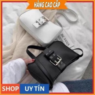 Túi kẹp nách mix quai khoá thời trang tặng kèm dây đeo chéo sang trọng quý phái