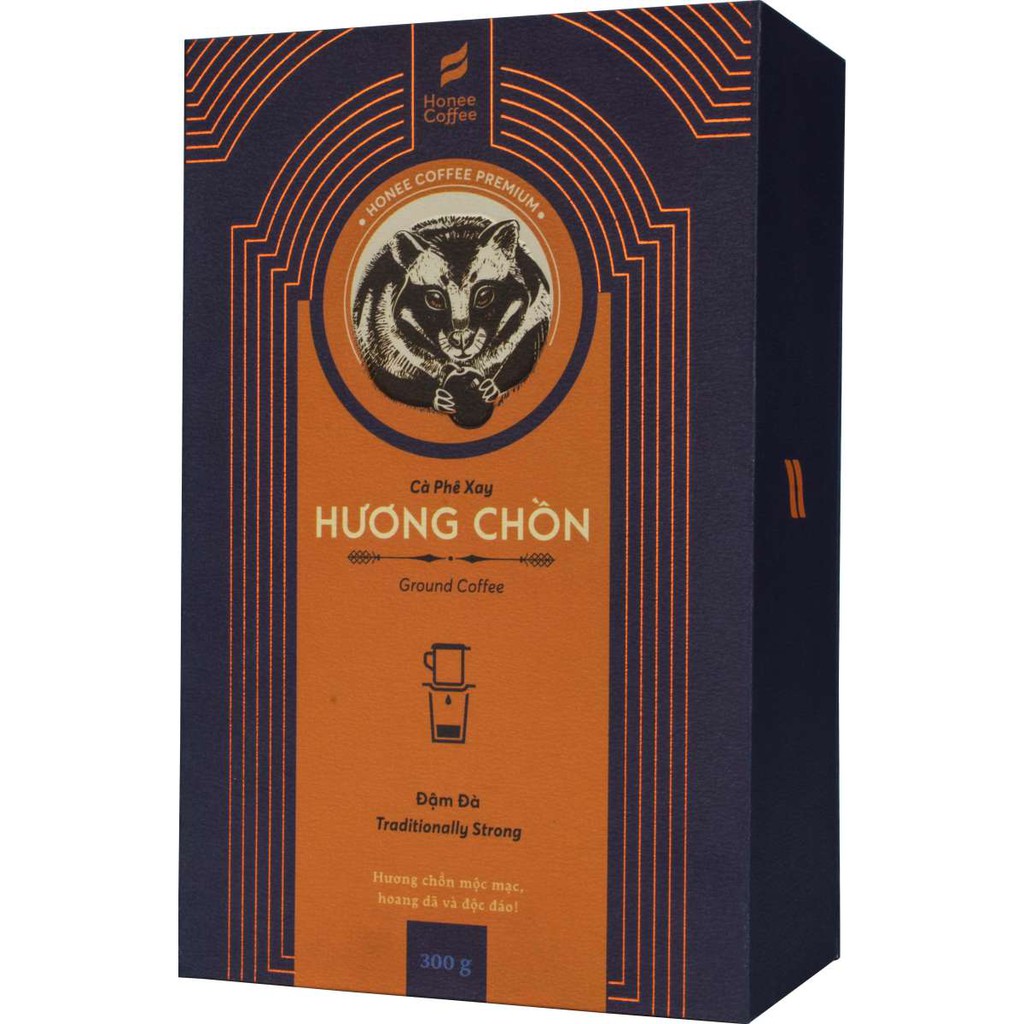 Cà Phê Chồn Rang Xay Hương Vị Đậm Đà HONEE COFFEE 300g - NGON NGON CÀ PHÊ