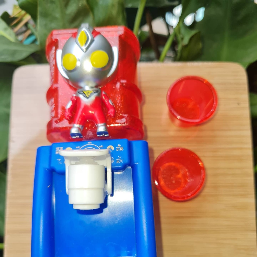 (có vid )Bộ bình nước mini có thể chảy nước uống được như thật cho mô hình dollhouse , miniature