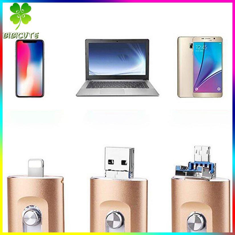 Usb 311 16gb 32gb 64gb 128gb 3 Trong 1 Cho Iphone X / 8 / 7 / 6 Plus