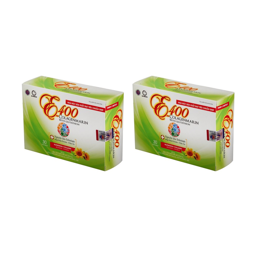 (CHÍNH HÃNG) COMBO 2 HỘP VIÊN UỐNG E400- COLLAGENMARIN WITH GLUTATHION