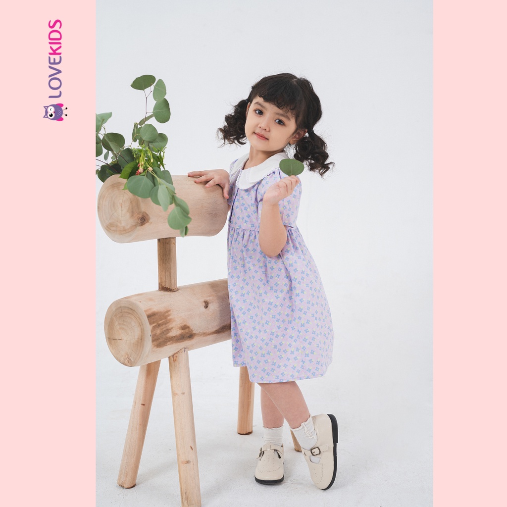 Váy liền BG chất liệu cotton cao cấp họa tiết Spring Flower - Lovekids