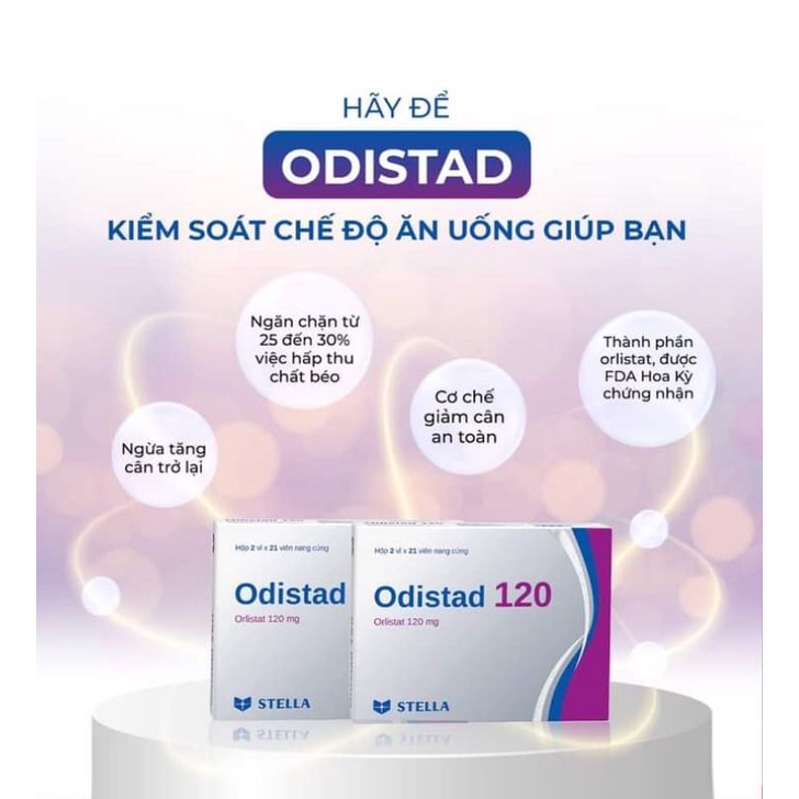 Chính Hãng-Odistad 120mg Hộp 42 Viên