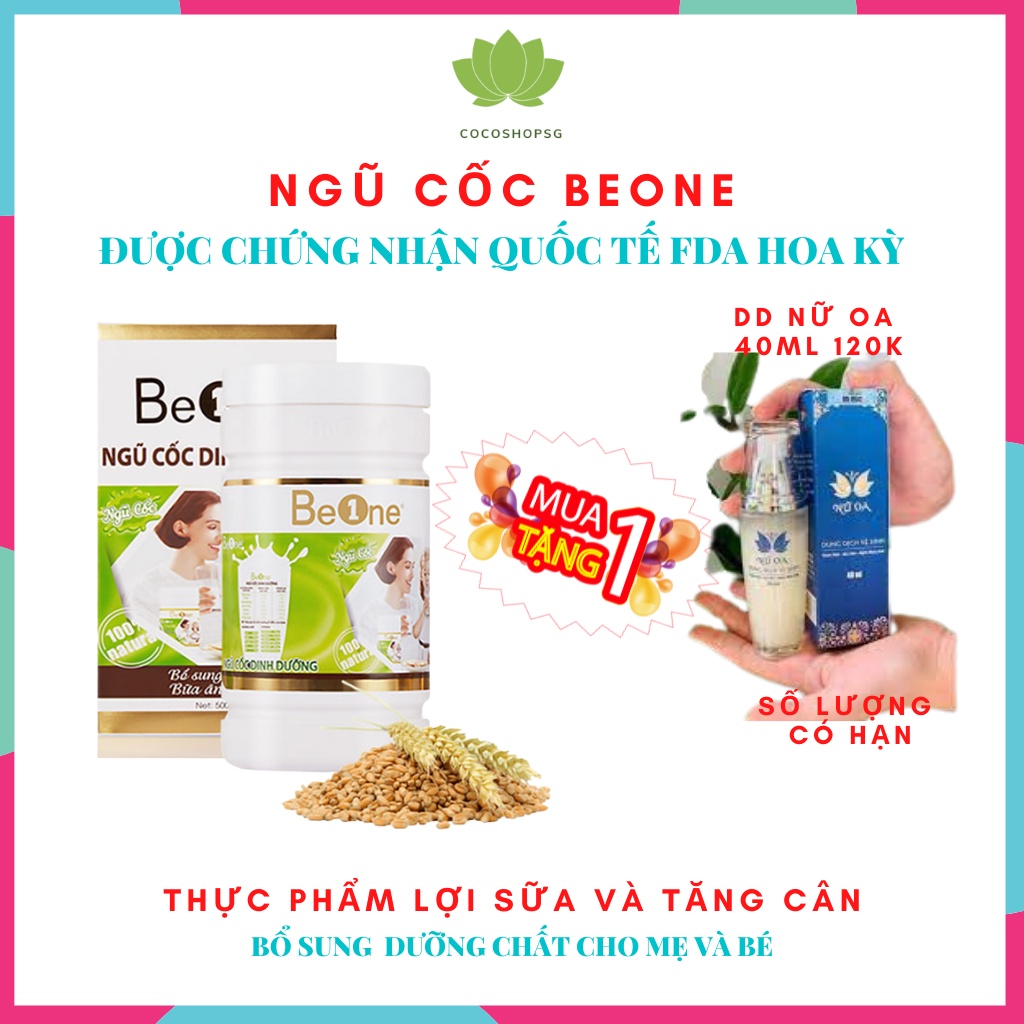 Ngũ Cốc Dinh Dưỡng Beone Hộp 500gr (Mua 5 tặng 1), Bột Ngủ Cốc Tăng Cân Nhanh Khỏe Mạnh Toàn Diện