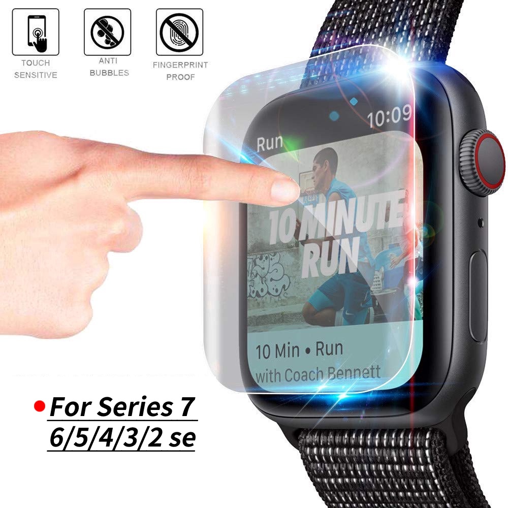 Bộ 5 miếng dán cường lực trong suốt cho đồng hồ Apple