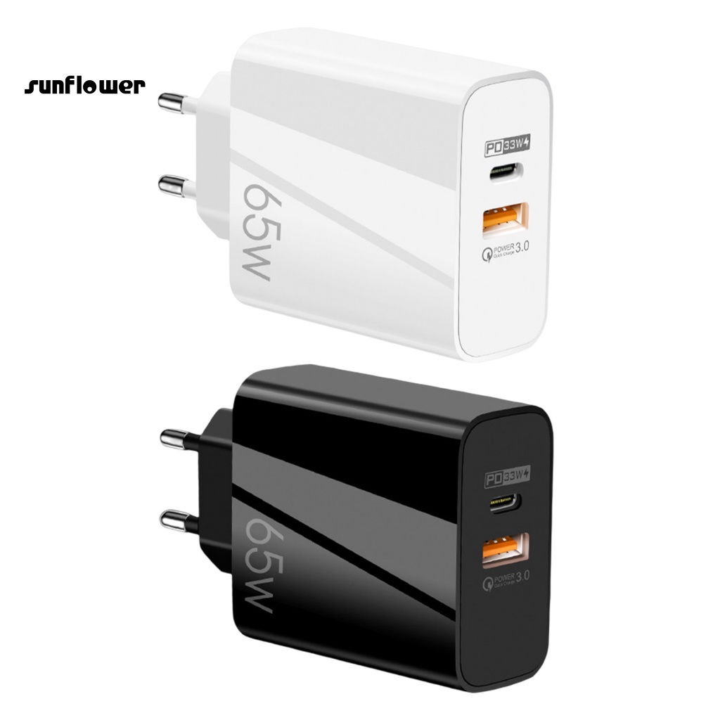 Cốc sạc Lenovo 65W QC3.0 gắn tường tiện dụng cho điện thoại