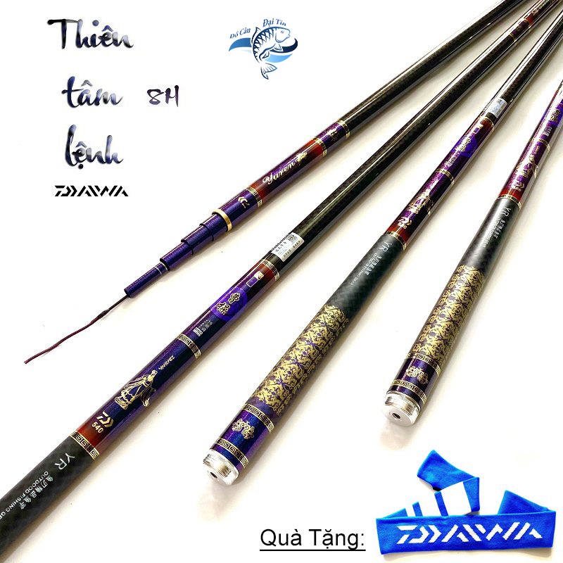 Cần câu tay Thiên Tâm Lệnh Daiwa 8H Chất liệu Cacbon thế hệ mới Dòng Cao Cấp