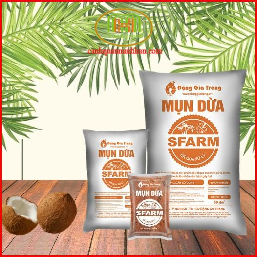 Mụn dừa sfarm đã xử lí 20dm3 dùng ươm mầm cây con thủy sinh, trồng rau mầm sạch, tủ cây mới bứng