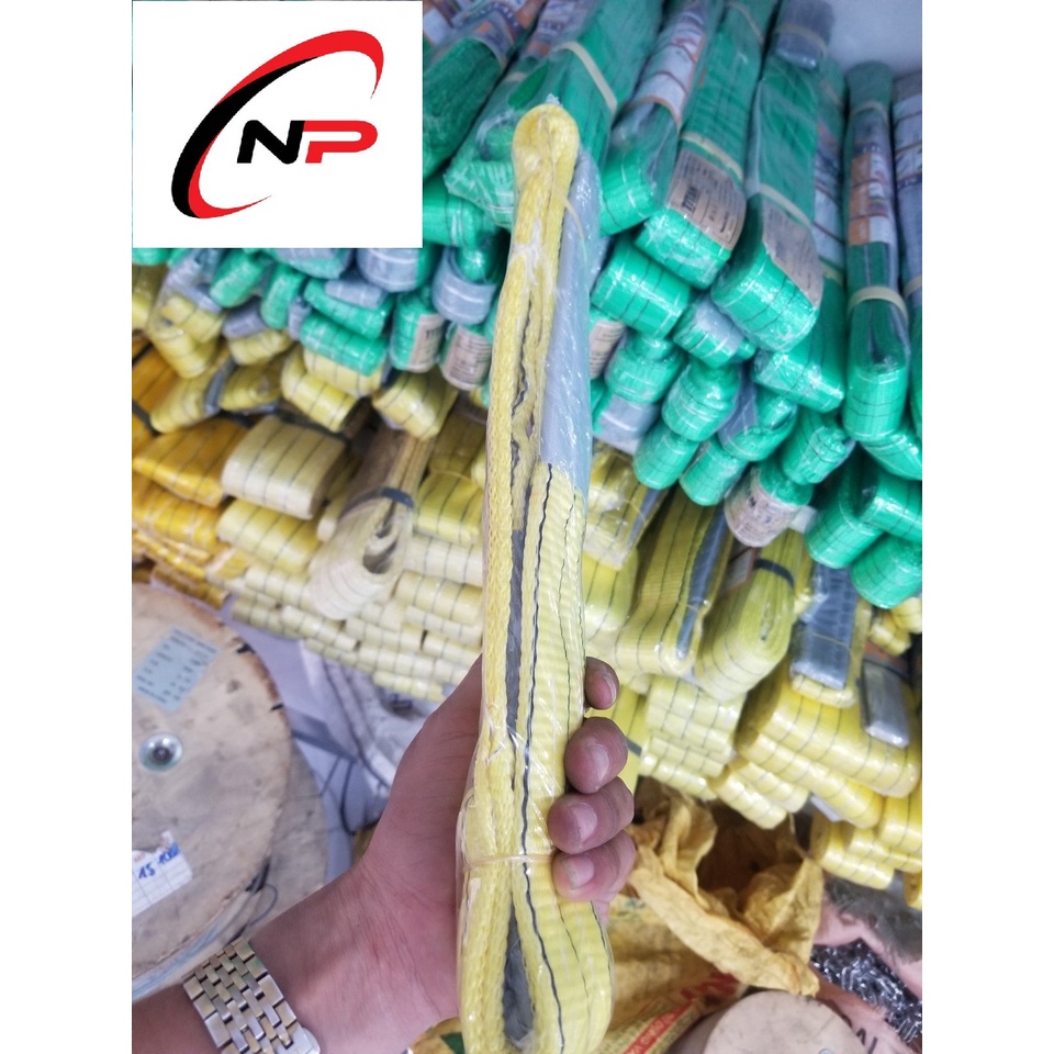 Dây bẹ cẩu hàng 3 Tấn bản rộng 75mm.kích thước dài 1 mét  2 mét 3 mét.kimkhinhatphat