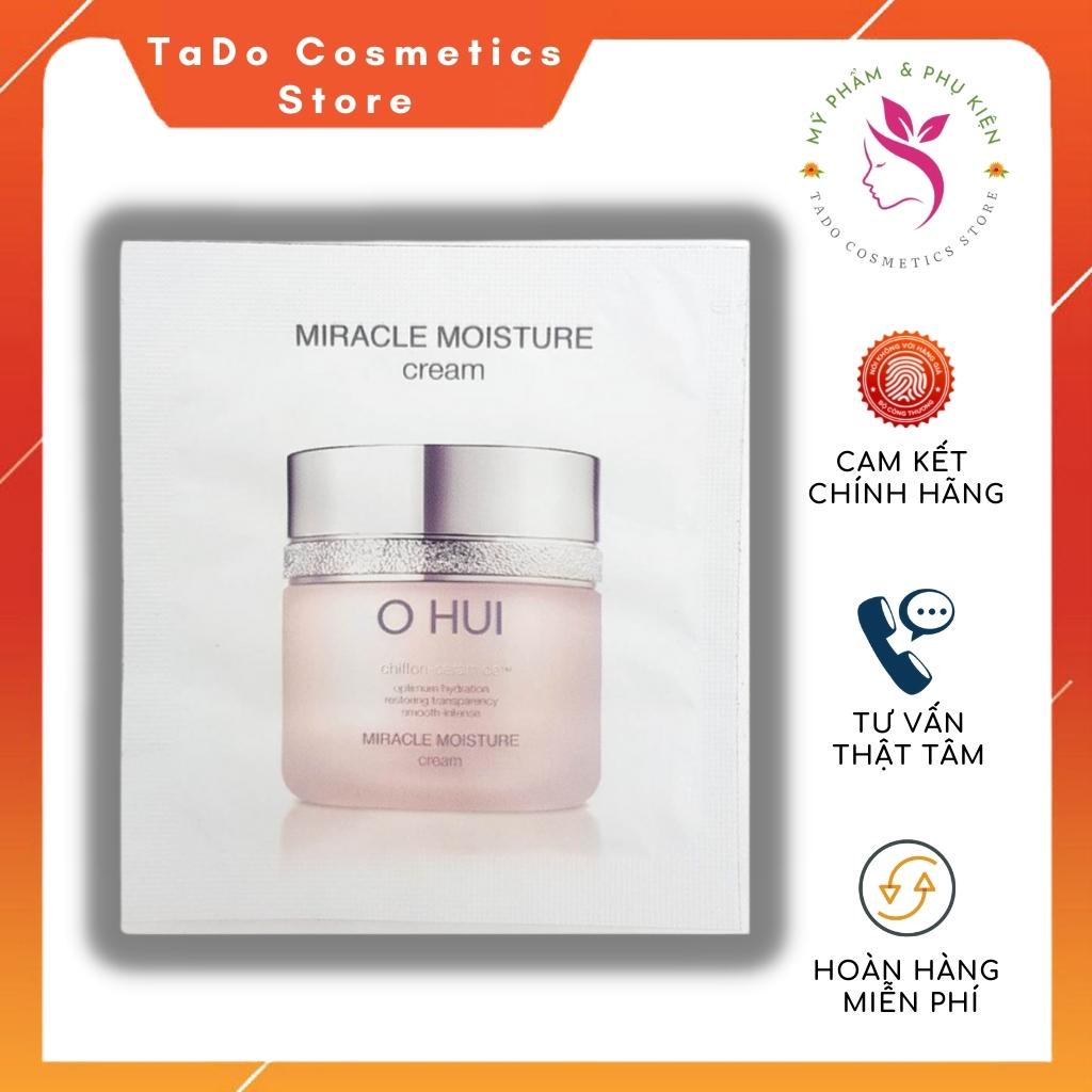 Kem cấp ẩm dưỡng ẩm Ohui hồng Miracle Moisture Cream sáng hồng da gói 1ml - sáng da, chống lão hóa,trắng hồng