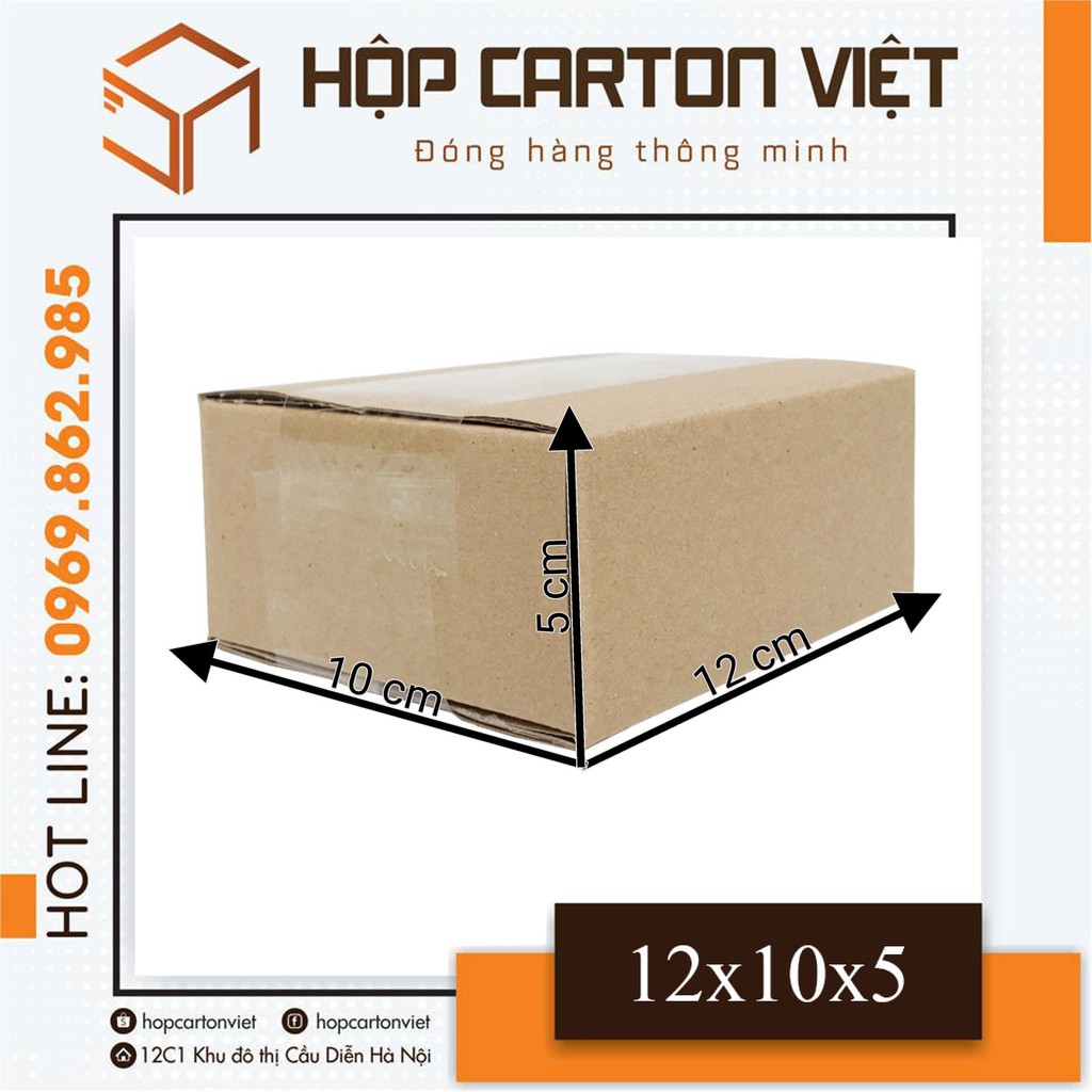 12x10x5 Combo 100 thùng carton