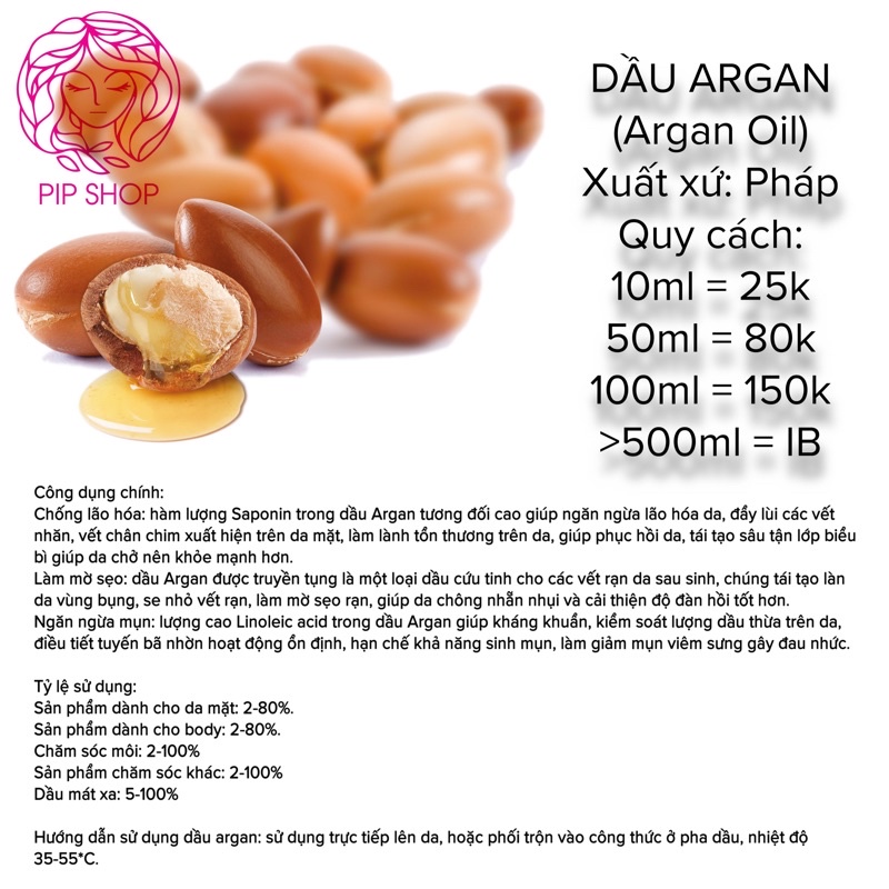 Dầu Argan (Argan Oil) 10ml/50ml.