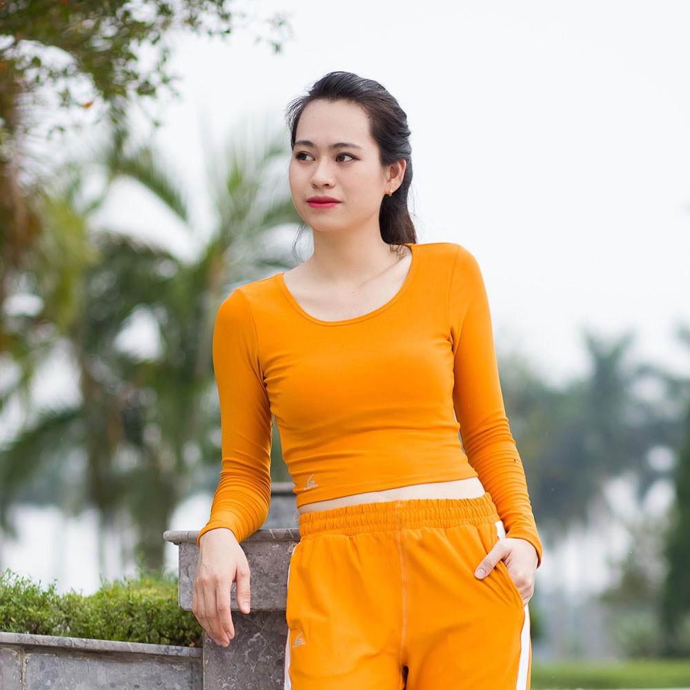 Áo tập thể thao Croptop Dài tay tập gym, yoga , erobic