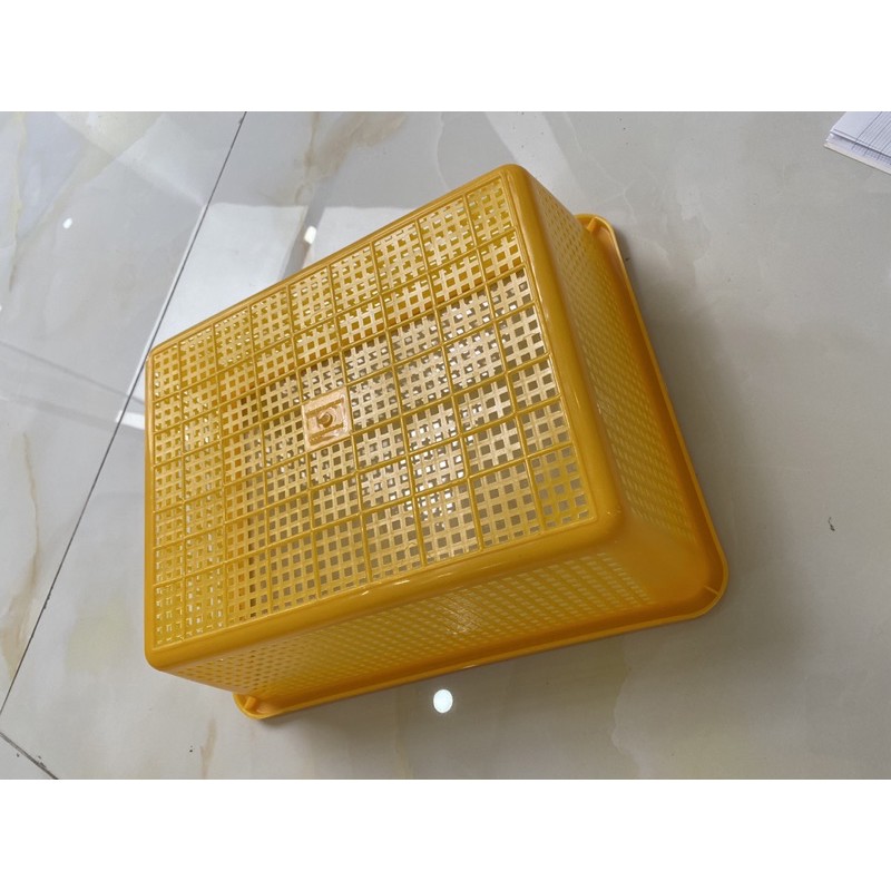 rổ chữ nhật số 2 nhựa Cần Thơ 34x27,5x11,5cm